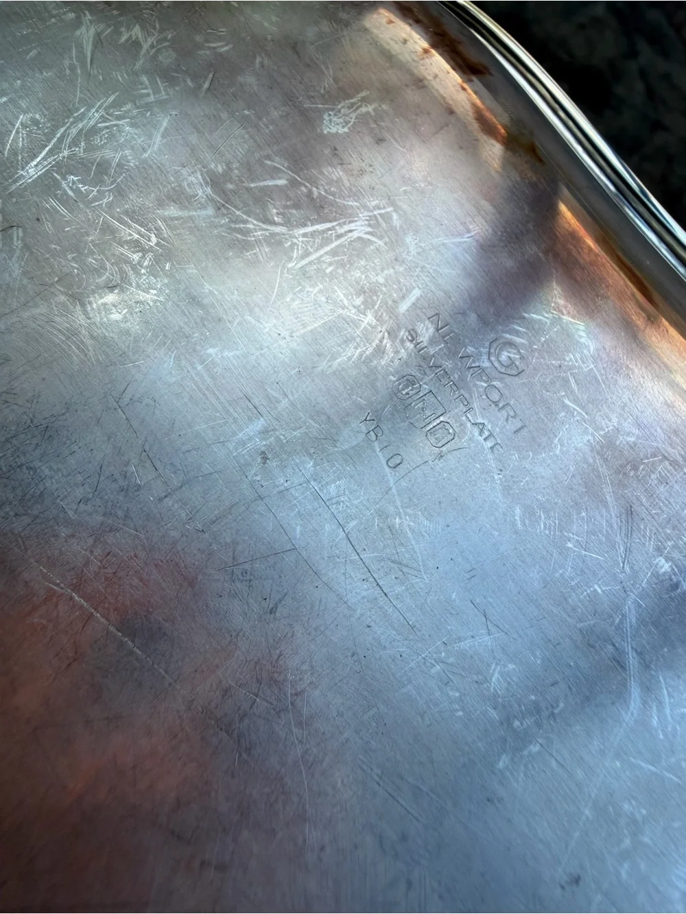 Silver Decorative Scalloped Tray - Classic Serving Platter